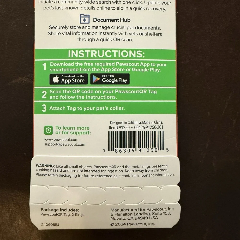 Pawscout‎ QR The Smart Pet Tag Finder for Dogs and Cats Connects To Your Phone